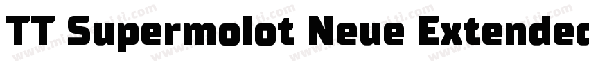 TT Supermolot Neue Extended字体转换